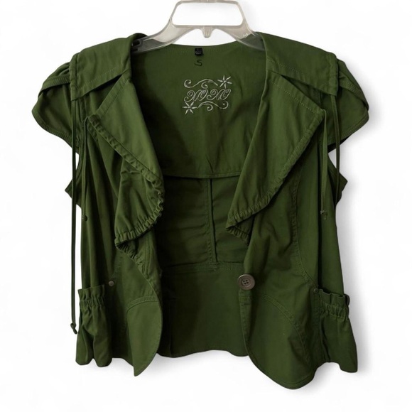 XOXO Olive Green Utility Vest - Picture 4 of 4